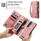 CaseMe 2-i-1 Lommebok deksel Samsung Galaxy S24 FE 5G rosa thumbnail