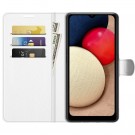 Lommebok deksel for Samsung Galaxy A03s hvit thumbnail