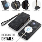 CaseMe 2-i-1 Lommebok deksel Samsung Galaxy S26 5G svart thumbnail