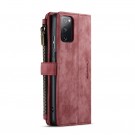 CaseMe retro multifunksjonell Lommebok deksel Samsung Galaxy S20 FE rød thumbnail