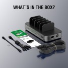 4smarts Ladestasjon 6 porter og 6 ladekabler 100W – Svart thumbnail
