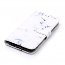 Lommebok deksel for iPhone X/XS hvit marmor thumbnail