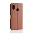 Lommebok deksel for HTC U12 Life brun thumbnail