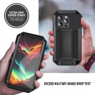 R-JUST Hybrid-deksel med kamerabeskyttelse iPhone 15 Pro - Svart thumbnail