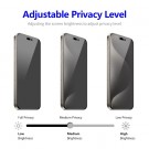 Enkay Hat-Prince Herdet Glass Privacy skjermbeskytter iPhone 15 pro svart kant thumbnail