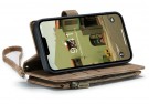 CaseMe retro multifunksjonell Lommebok deksel iPhone 14 Plus brun thumbnail