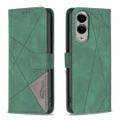 Binfen Lommebok deksel Stitching for Samsung Galaxy S25 Edge 5G grønn thumbnail