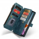 CaseMe retro Multifunksjonell Lommebok deksel iPhone 11 blå thumbnail