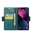 CaseMe Lommebok deksel for iPhone 14 Plus grønn thumbnail