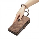 CaseMe 2-i-1 Lommebok deksel Samsung Galaxy S25 5G brun thumbnail