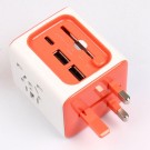 Universal reise Adapter - rød thumbnail