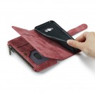 CaseMe retro multifunksjonell Lommebok deksel Samsung Galaxy S8 rød thumbnail