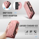 CaseMe 2-i-1 Lommebok deksel Samsung Galaxy S25 FE / S26 FE 5G rosa thumbnail