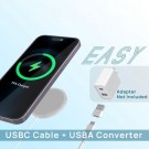 MagSafe hurtiglading Magnetisk trådløs lader 15W hvit thumbnail