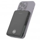 Deltaco magnetisk trådløs powerbank med stativ 5000mAh - Svart thumbnail