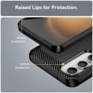 Tech-Flex TPU Deksel Carbon for Samsung Galaxy S23 FE 5G svart thumbnail