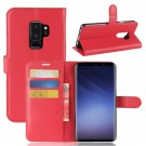 Lommebok deksel for Samsung Galaxy S9 plus rød thumbnail
