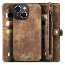 CaseMe 2-i-1 Lommebok deksel iPhone 15 brun thumbnail