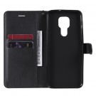 Lommebok deksel for Motorola Moto G9 Play/Moto E7 Plus svart thumbnail