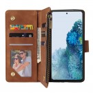 Lommebok deksel Multifunksjonell Samsung Galaxy S20 FE brun thumbnail
