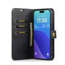 DG.Ming 2-i-1 Lommebok-deksel I Lær iPhone 16 Pro Max svart thumbnail