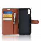 Lommebok deksel for iPhone XR brun thumbnail