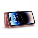 CaseMe 2-i-1 Lommebok deksel iPhone 15 Pro rosa thumbnail