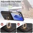 Tech-Flex Deksel med lær plass til kort Samsung Galaxy Z Flip 8 5G svart thumbnail