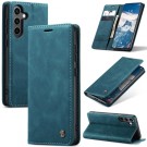 CaseMe flip Retro deksel for Samsung Galaxy S24 FE 5G blå thumbnail
