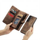 CaseMe 2-i-1 Lommebok deksel Samsung Galaxy S25+ plus 5G brun thumbnail