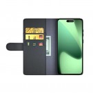 Lommebok deksel ekte Lær for iPhone 18 Pro Max svart thumbnail