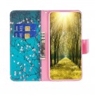Lommebok deksel for Samsung Galaxy S24 Ultra 5G - Rosa blomster thumbnail