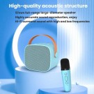 Karaoke Bluetooth-Høyttaler med 2 Mikrofoner Barn - Hvit thumbnail