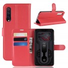 Lommebok deksel for Xiaomi Mi 9 rød thumbnail