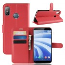 Lommebok deksel for HTC U12 Life rød thumbnail