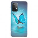 Fashion TPU Deksel for Samsung Galaxy A52 4G/5G/Galaxy A52s - Blue Butterfly thumbnail
