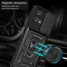 Tech-Flex TPU + PC Deksel med magnetisk Ring Grep Motorola Edge 30 Fusion svart thumbnail