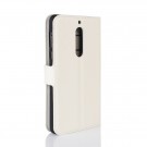 Lommebok deksel for Nokia 5 hvit thumbnail
