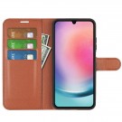 Lommebok deksel for Samsung Galaxy A16 brun thumbnail