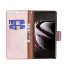 Lommebok deksel for Samsung Galaxy S23 Ultra 5G Roségull thumbnail