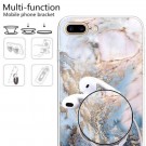 Fashion TPU Deksel med holder iPhone 7 Plus/8 Plus - Blå Marmor thumbnail