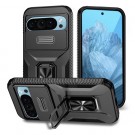 Tech-Flex TPU + PC Deksel med Ring Grep Google Pixel 9 5G svart thumbnail