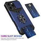 Tech-Flex TPU + PC Deksel med Ring Grep og plass til kort iPhone 16 Pro svart thumbnail
