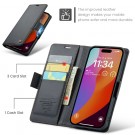CaseMe Lommebok deksel for iPhone 16 Pro Max Svart thumbnail