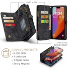 CaseMe 2-i-1 Lommebok deksel iPhone 16 Pro Max svart thumbnail