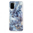 Fashion TPU Deksel Samsung Galaxy S20+ plus - Blå Marmor thumbnail