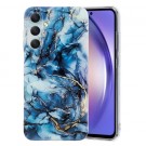 Fashion TPU Deksel for Samsung Galaxy A15 - Blå Marmor thumbnail
