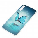 Fashion TPU Deksel Samsung Galaxy A70 - blue Butterfly thumbnail