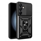 Tech-Flex TPU + PC Deksel med Ring Grep Samsung Galaxy S24 FE 5G svart thumbnail