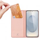 Dux Ducis Skin Pro Series Flip deksel Samsung Galaxy S25 Edge 5G Roségull thumbnail